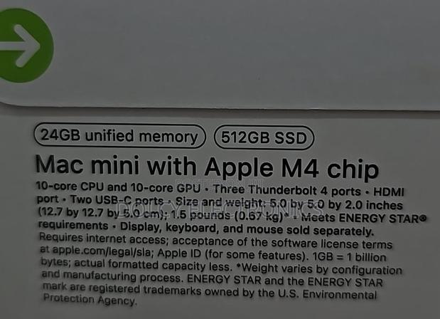 New Desktop Computer Apple Mac Mini M4 24GB SSD 512GB - thumbnail 3