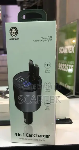 Green Lion 4 In1 Car Charger