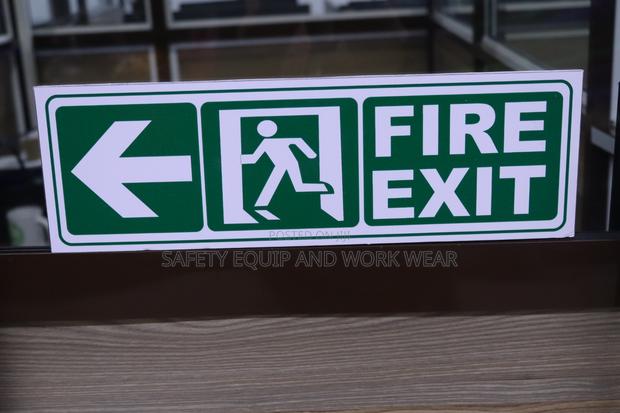 Fire Exit Left Signage - main view