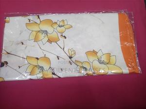 Short Flowered Square Neck Scarf - thumbnail 2