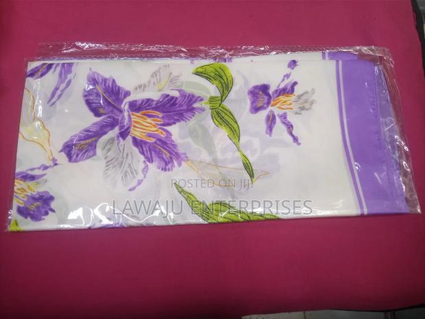 Short Flowered Square Neck Scarf - thumbnail 3