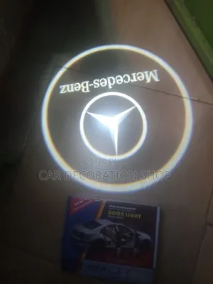2 Doors Mercedes Door Logo Shadow Laser Light