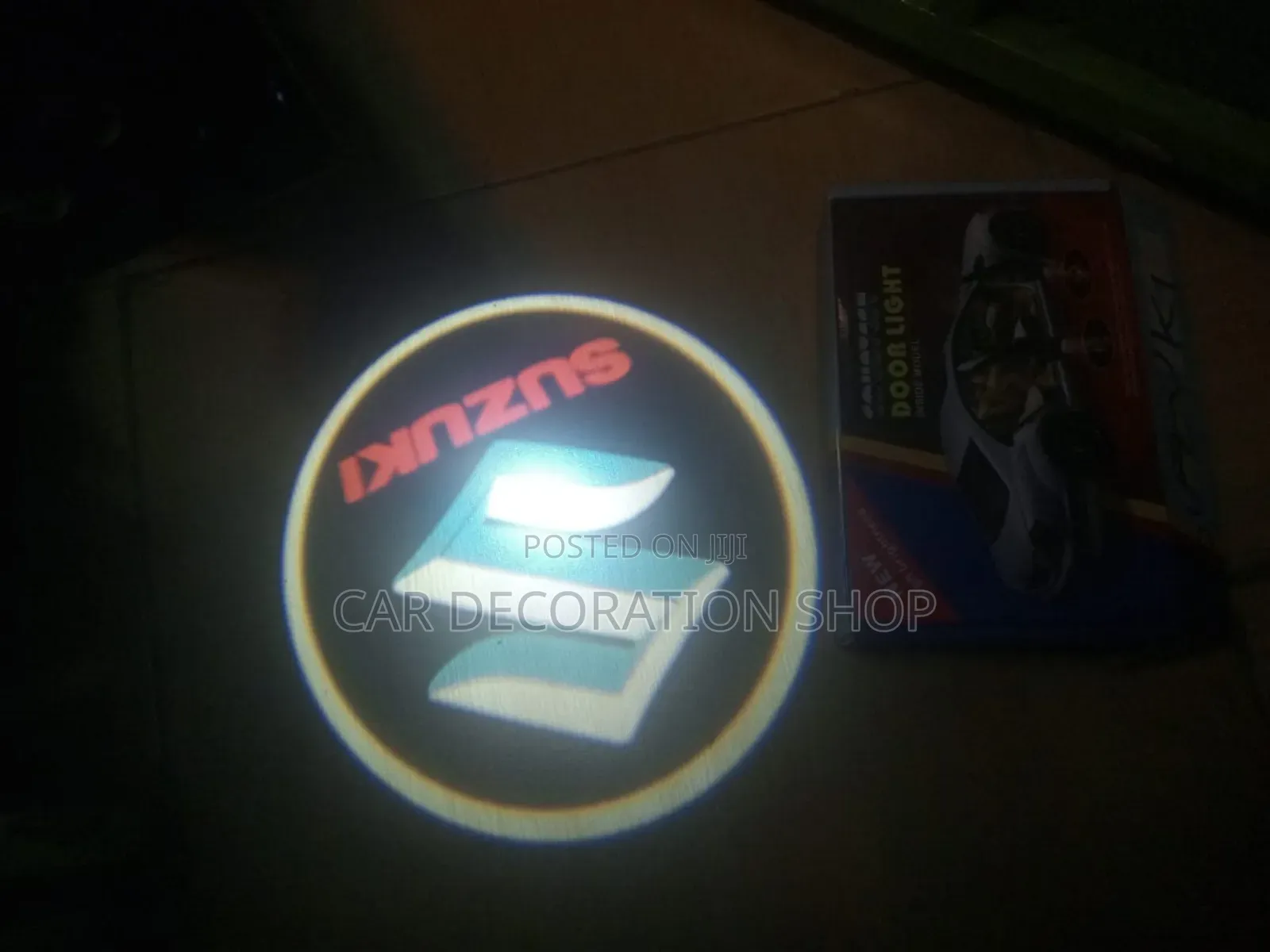 2pcs Floor Shadow Light With Suzuki Logo