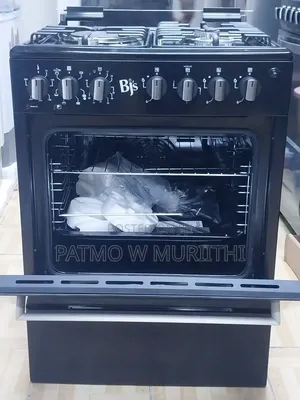 Cooker-Bj's Standing Cooker 3gas +1electric Plate Black