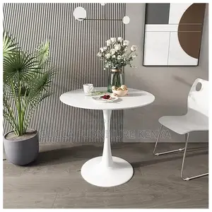 Dining Tables: Mid-Century Round Pedestal Dining Table