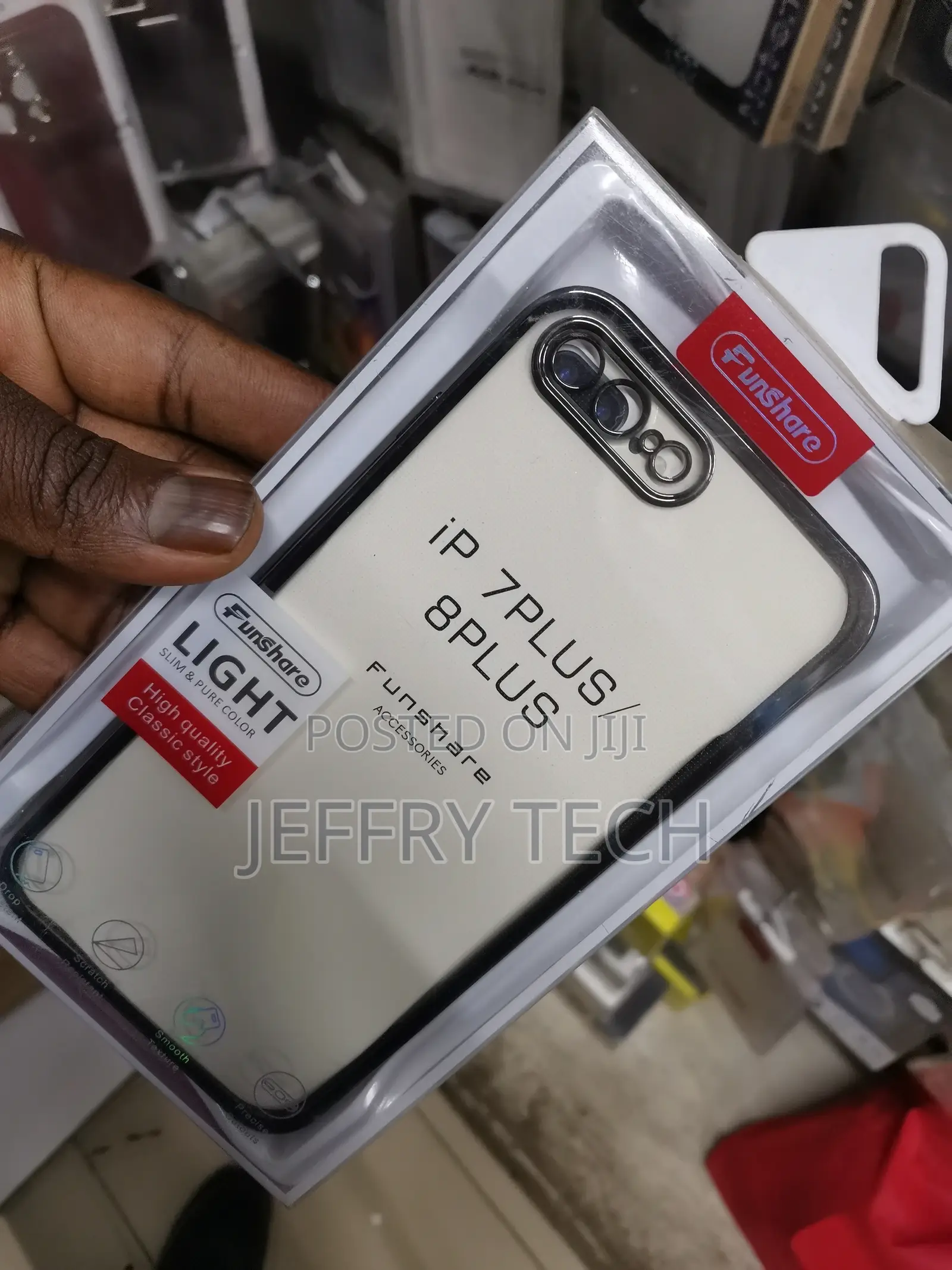 8 Plus/7 Plus Clear Case With Camera Lense Protection