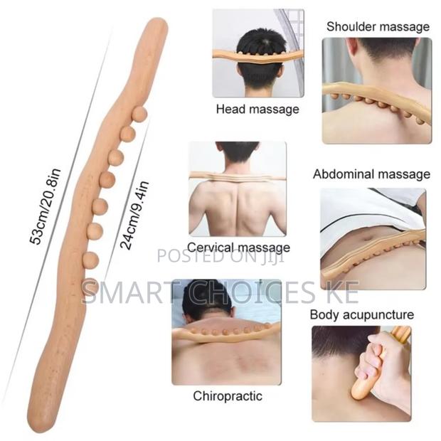 *Wooden Gua Sha Stick Body Massage Tool