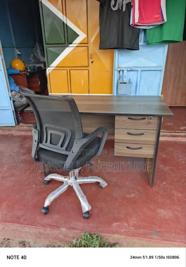 Executive Study Table Mesh Office Chair