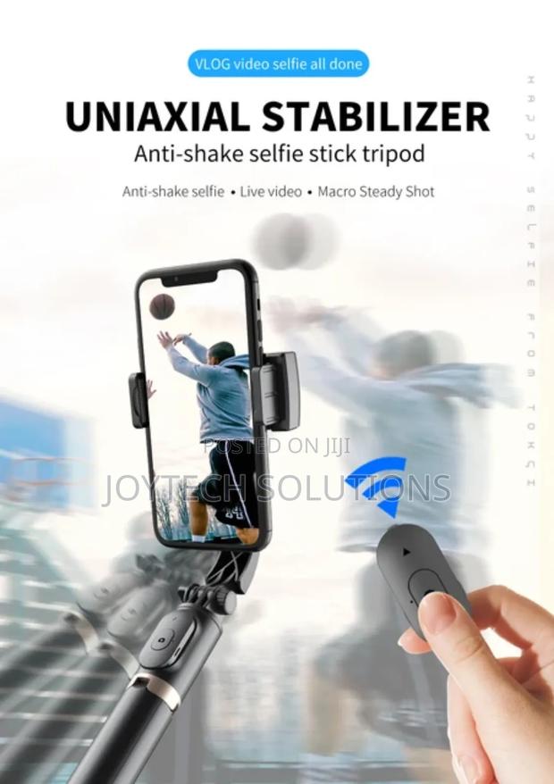 Q08 Portable Tripod Stabilizer Gimbal Selfie Stick - thumbnail 2