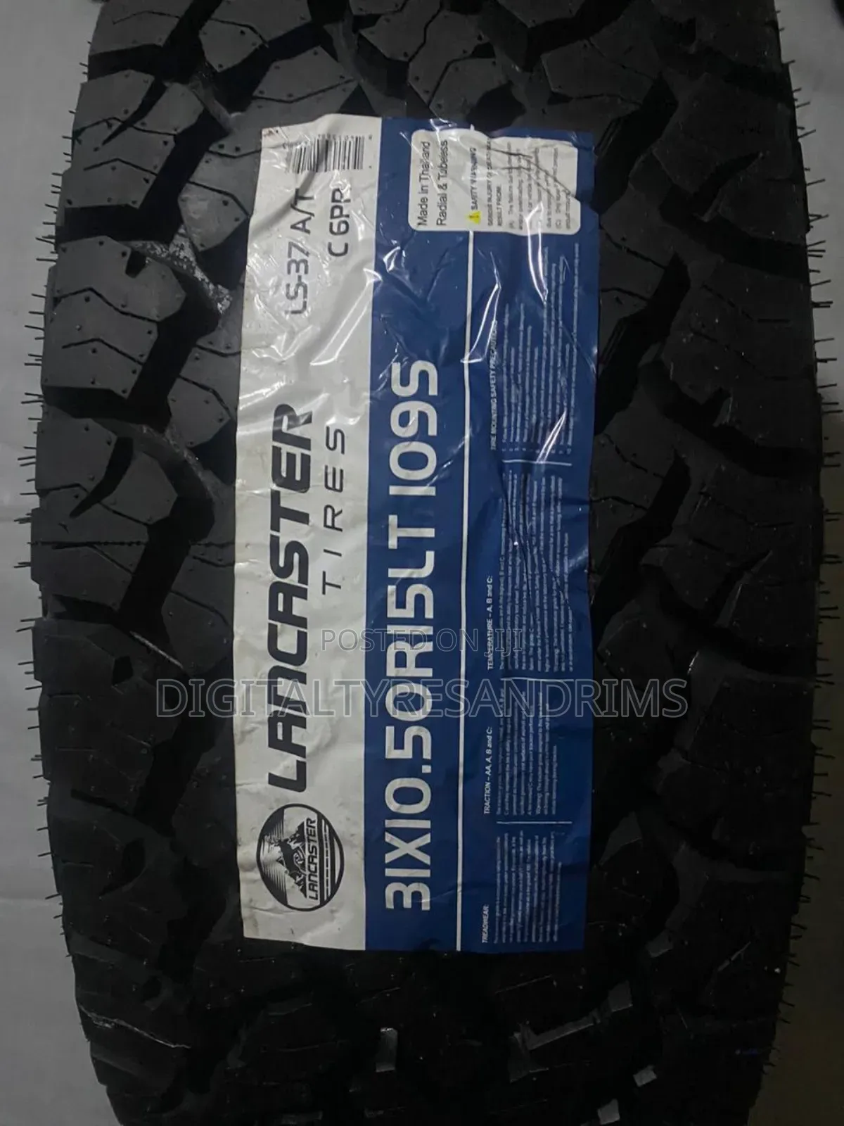 31×10.5R15 Lancaster Tyres Brand New Made in Thailand