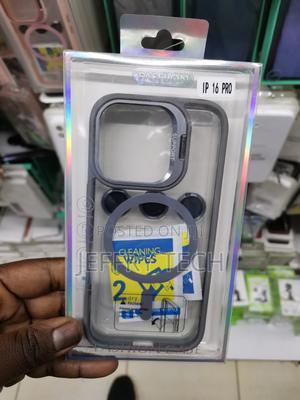 Magsafe Clear Case for 16 Pro With Lens Protector-Gray Edges - thumbnail 2