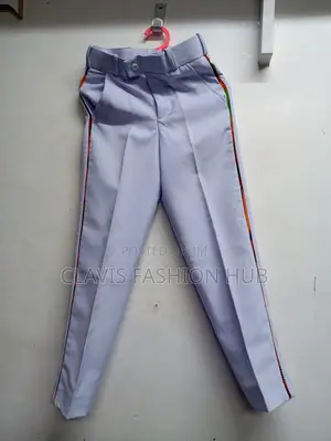 7yrs/8 Years Boys/Girls White Trouser