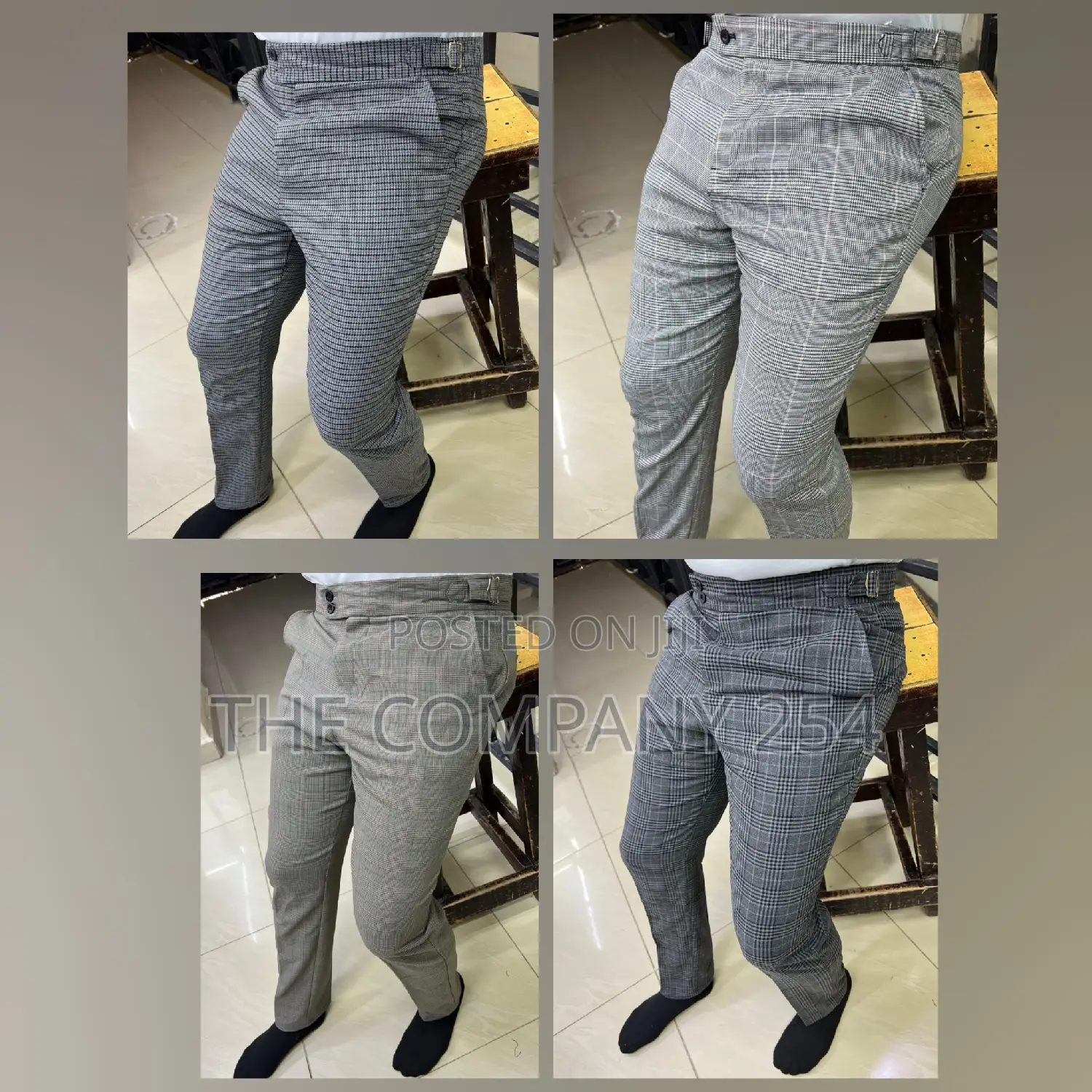 Designer Legit Plaid Vintage Official Casual Pants Trousers