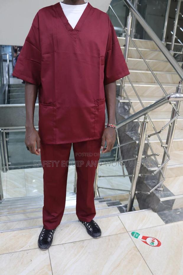 Medical Scrub Maroon - main view