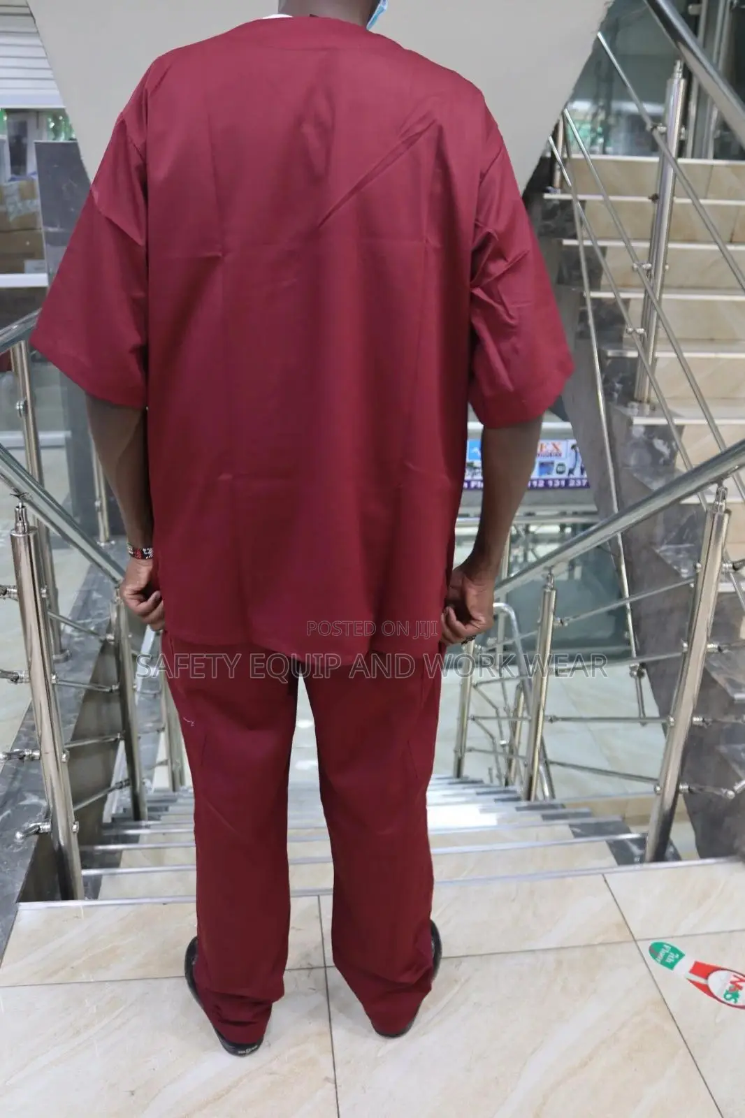 Medical Scrubs Fashion Maroon