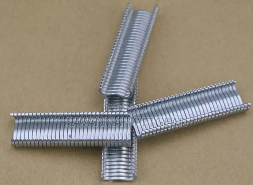 Cage Pliers + a Box of 600pcs Hog Rings Nails M-Shaped Ring Nails