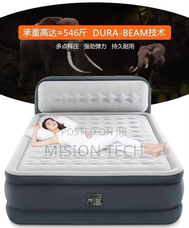 Intex Dura Beam Airbed With Inbuilt Electric Pump Headboard