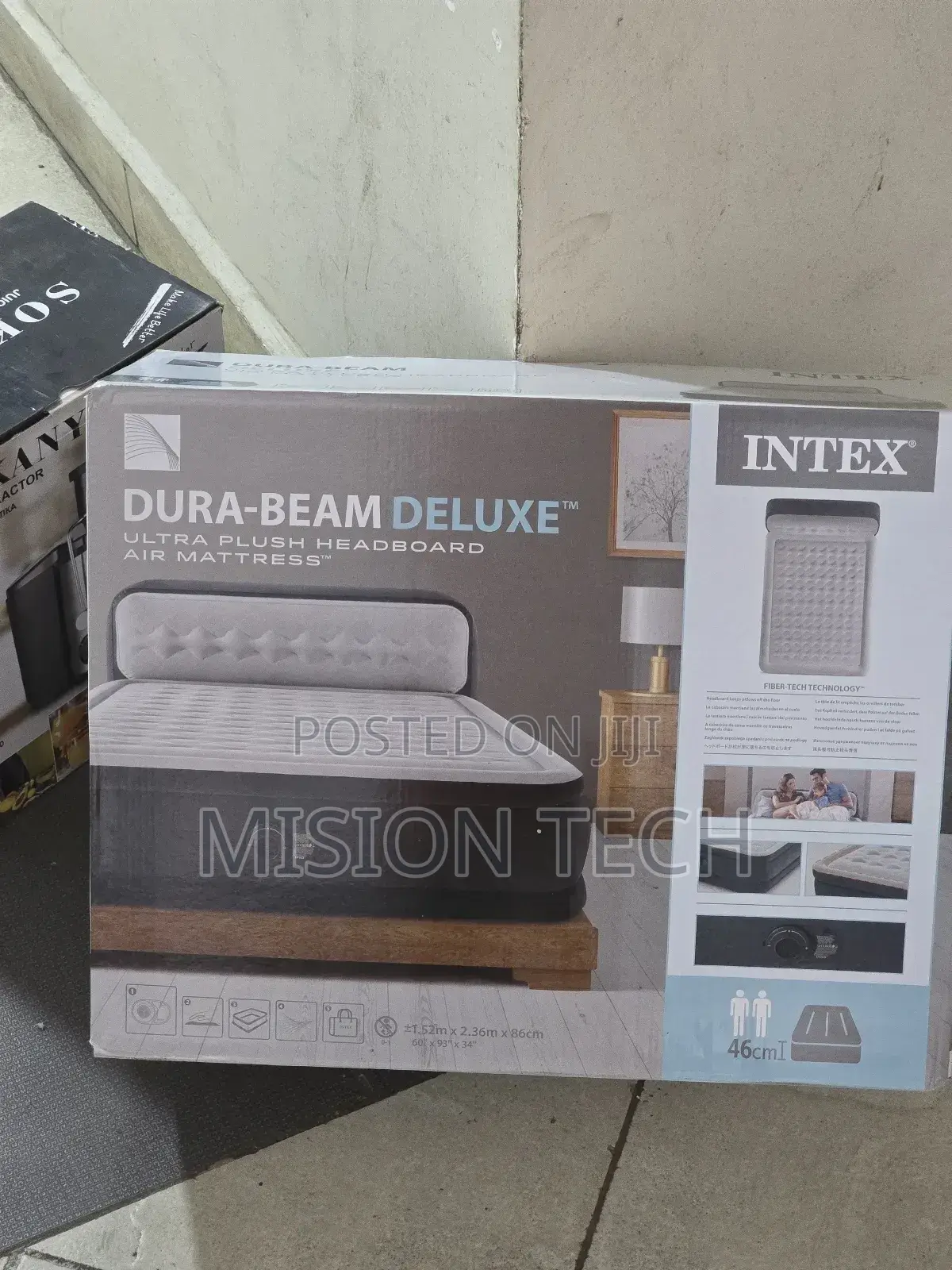 Intex Dura Beam Airbed With Inbuilt Electric Pump ^