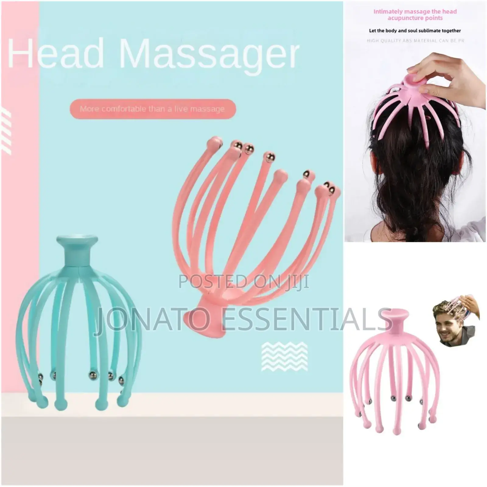 Head Scalp Massager, Octopus Shaped Head Scalp Massage Comb