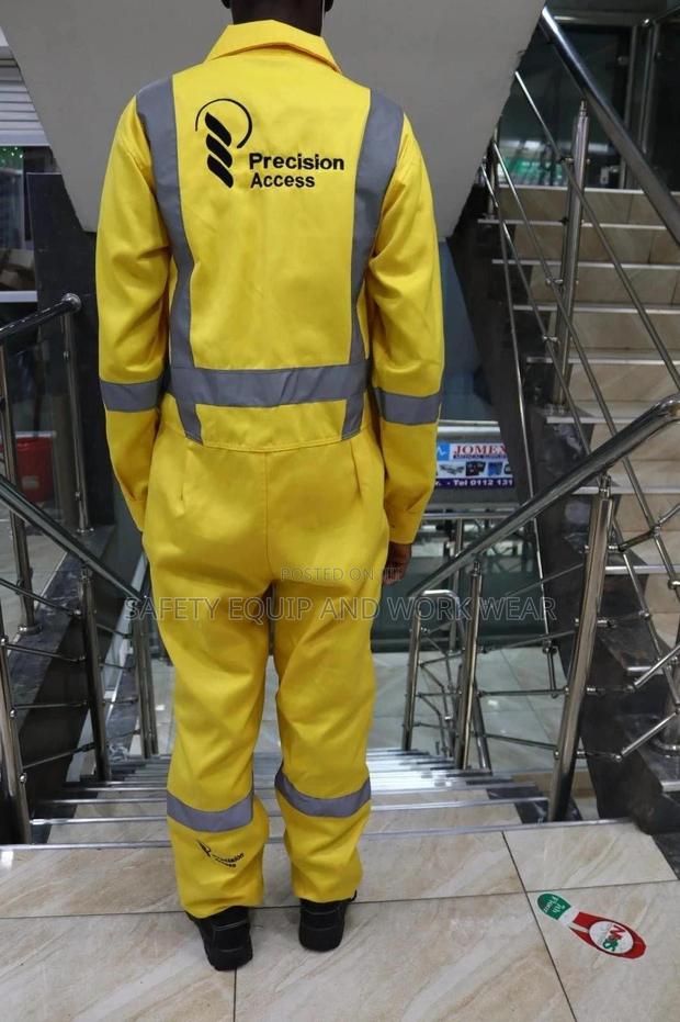 Overall Yellow Twill Branded - main view