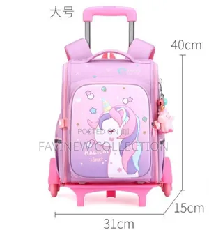 Rolling Trolley Kids School Bag