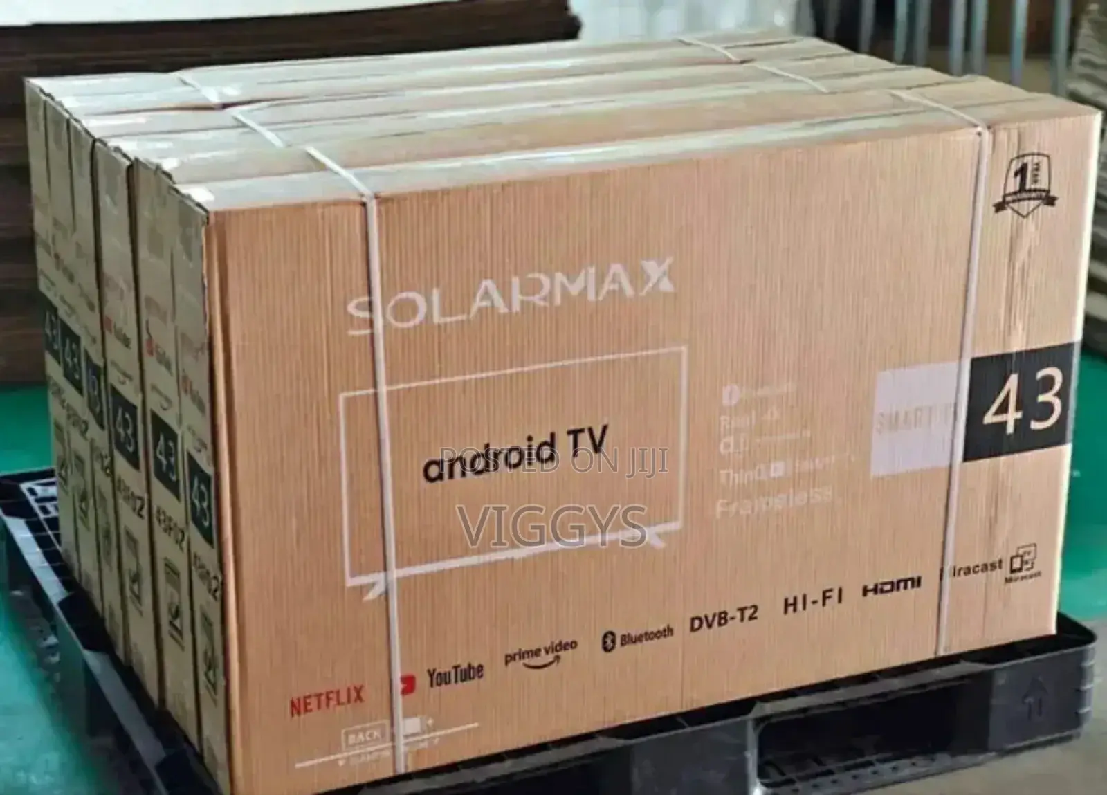 Good Working Solarmax 43 Inch Smart TV Bluetooth Enable G-65