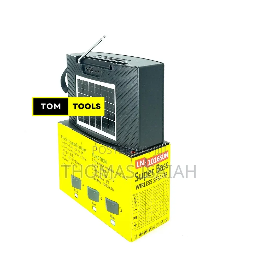 Boombest LN1016SUN Solar Bluetooth Speaker Radio