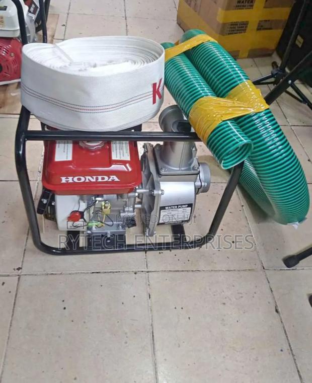 Honda 2" Water Pump, Canvas Pipe 30m