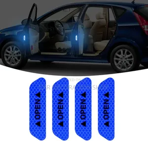 4pcs Blue Open Reflective Tape Stickers