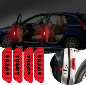 4* Red Night Door Warning Safety Mark Tape