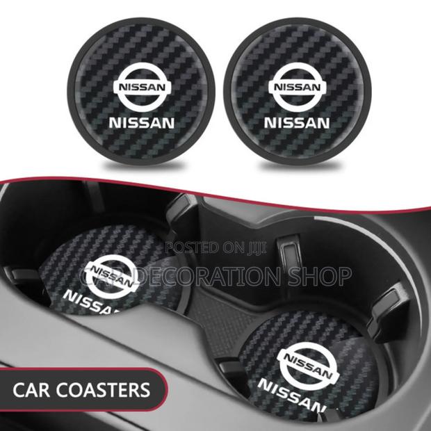 2pack Nissan Logo Cupholder Coaster Mat