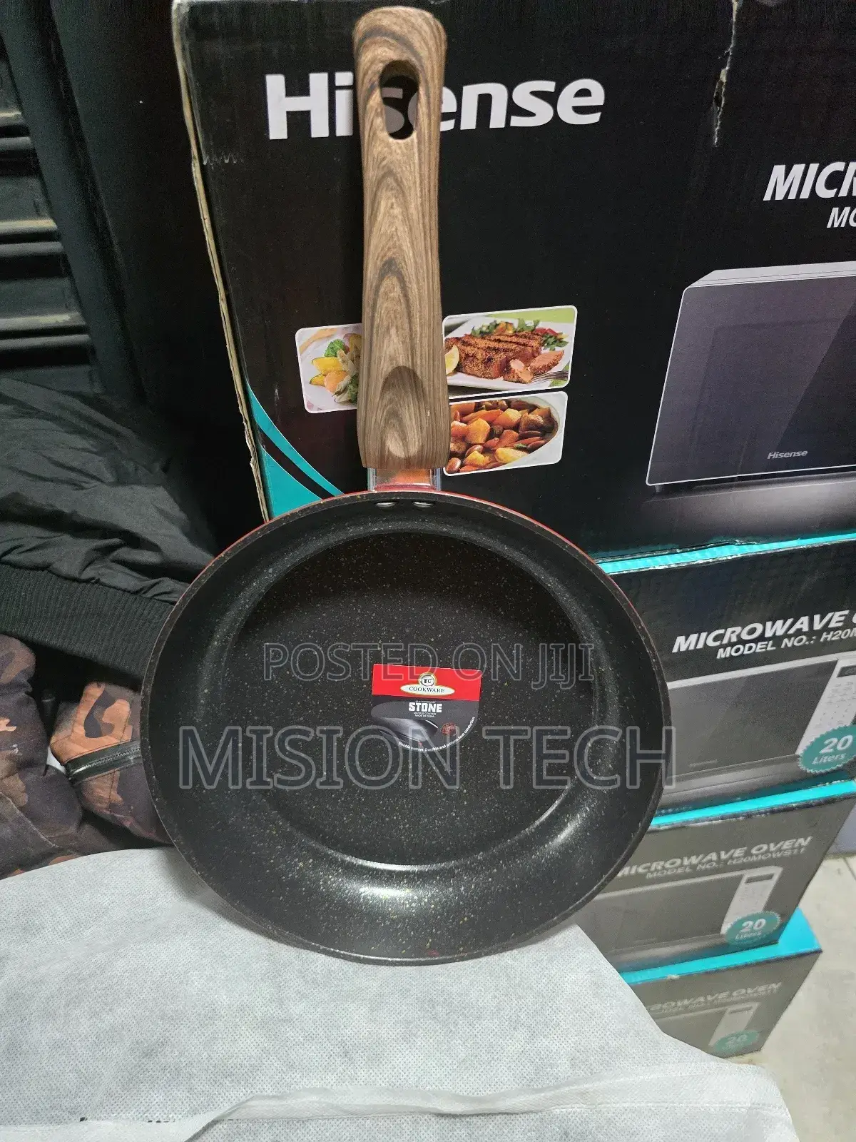 Granite Heavy Guage Stone Mable Frying Pan-26cm