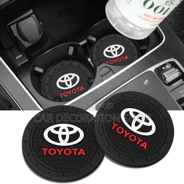 2* Toyota Logo Nonslip Cup Holders Coasters