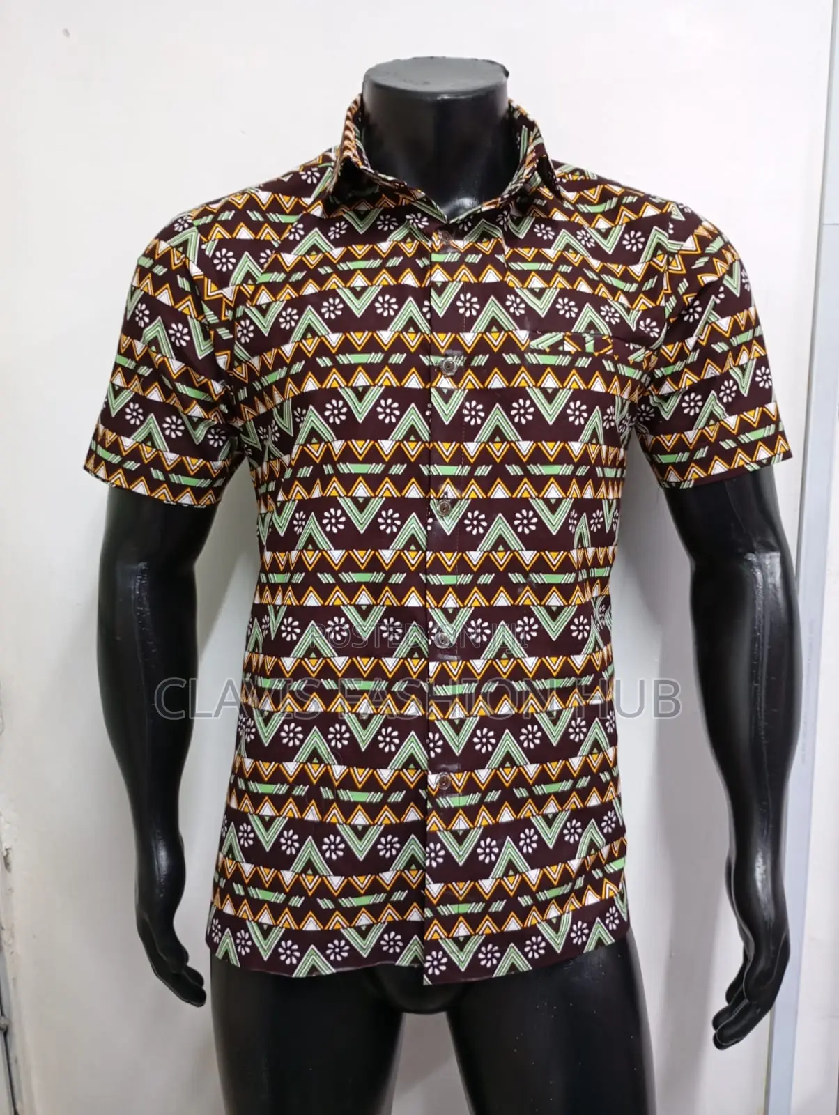 Kitenge Shirt and Shorts for Men