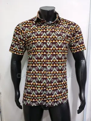 Kitenge Shirt and Shorts for Men