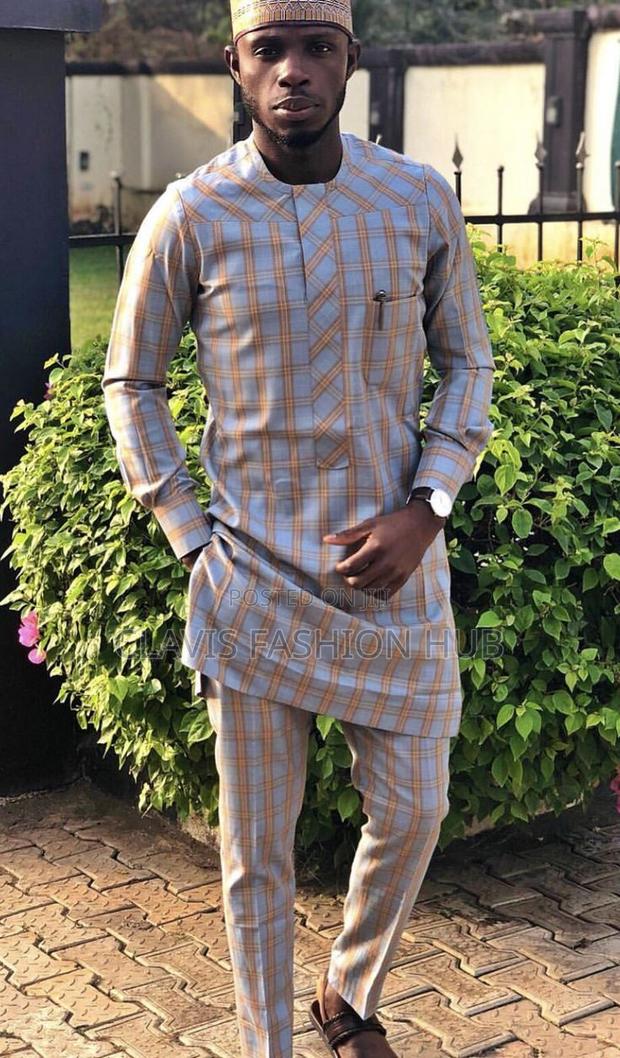 Checked Senator Suits for Grooms Men - thumbnail 3