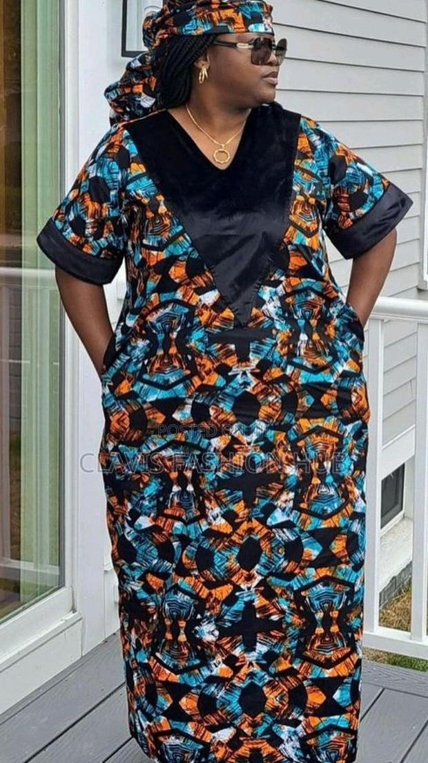Ankara Kaftan/ Boubou Maxi Dress for Women