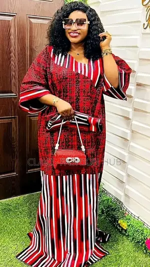 Maxi Nigerian Boubou Kitenge Dress for Women