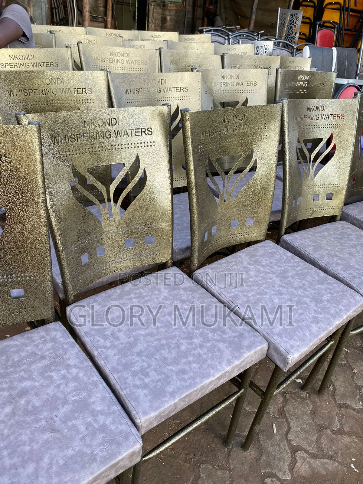 Gold Coated Restaurants and Bar Chairs