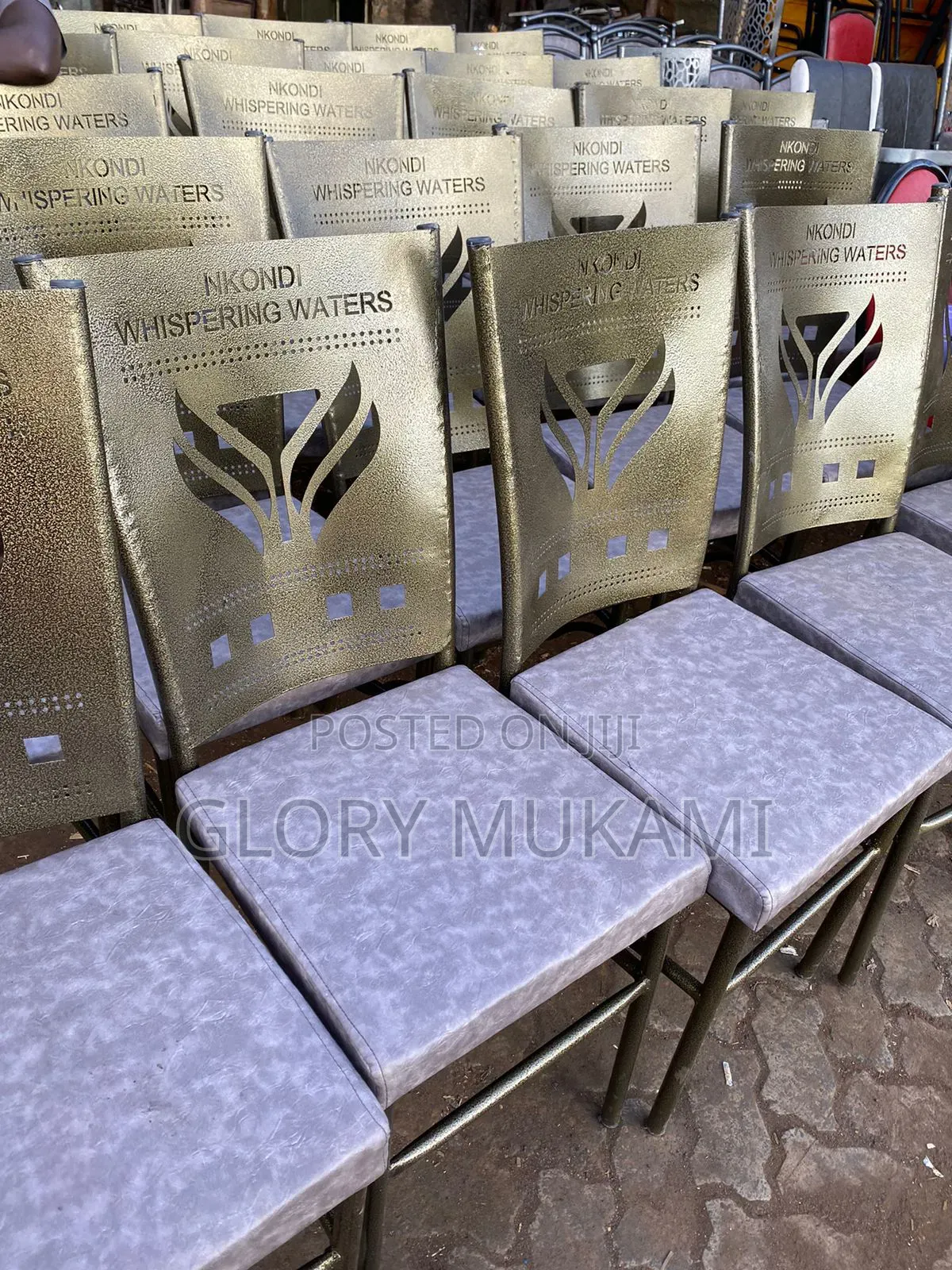 Gold Coated Restaurants and Bar Chairs