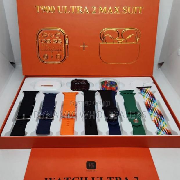T900 Ulra2 7 in 1 Straps Smart Watch ( 10 in 1 Set