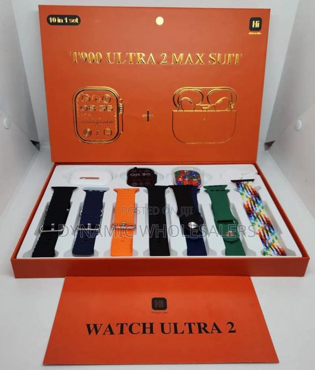 T900 Ulra2 7 in 1 Straps Smart Watch ( 10 in 1 Set - thumbnail 2