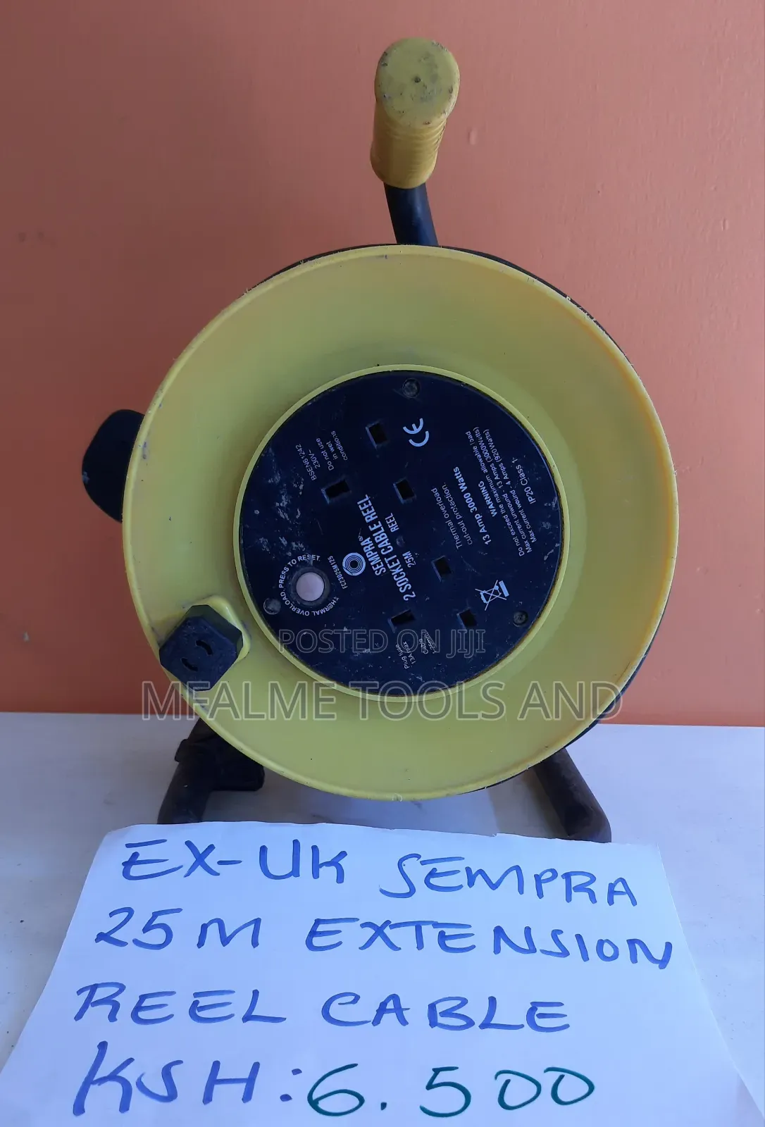 Extension Reel Cable - Genuine 25metres 240v Rail - Ex-Uk