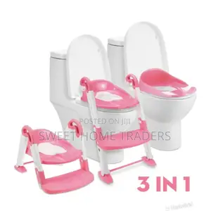 *3 in 1 Toilet Trainer Ladder Pink Available