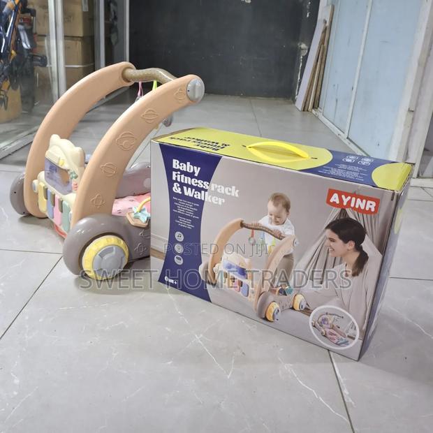 *Push Walker With Piano Playmat - main view