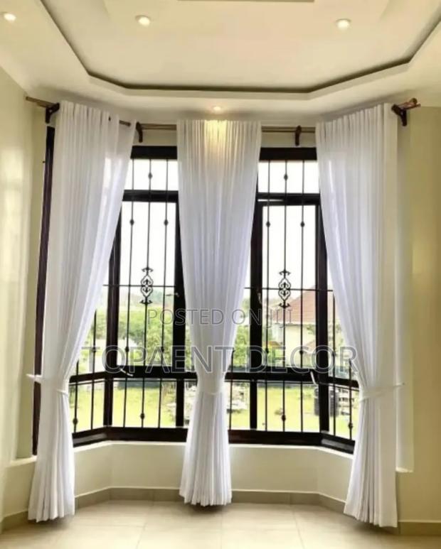 Dazzling White Eyelates Window Sheers - main view