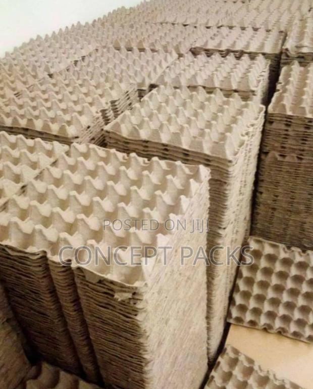 Paper Egg Trays. Packed In 100pcs. - main view