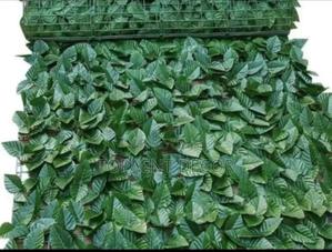 Dark Green Leafy Artificial Privacy Fence - thumbnail 2