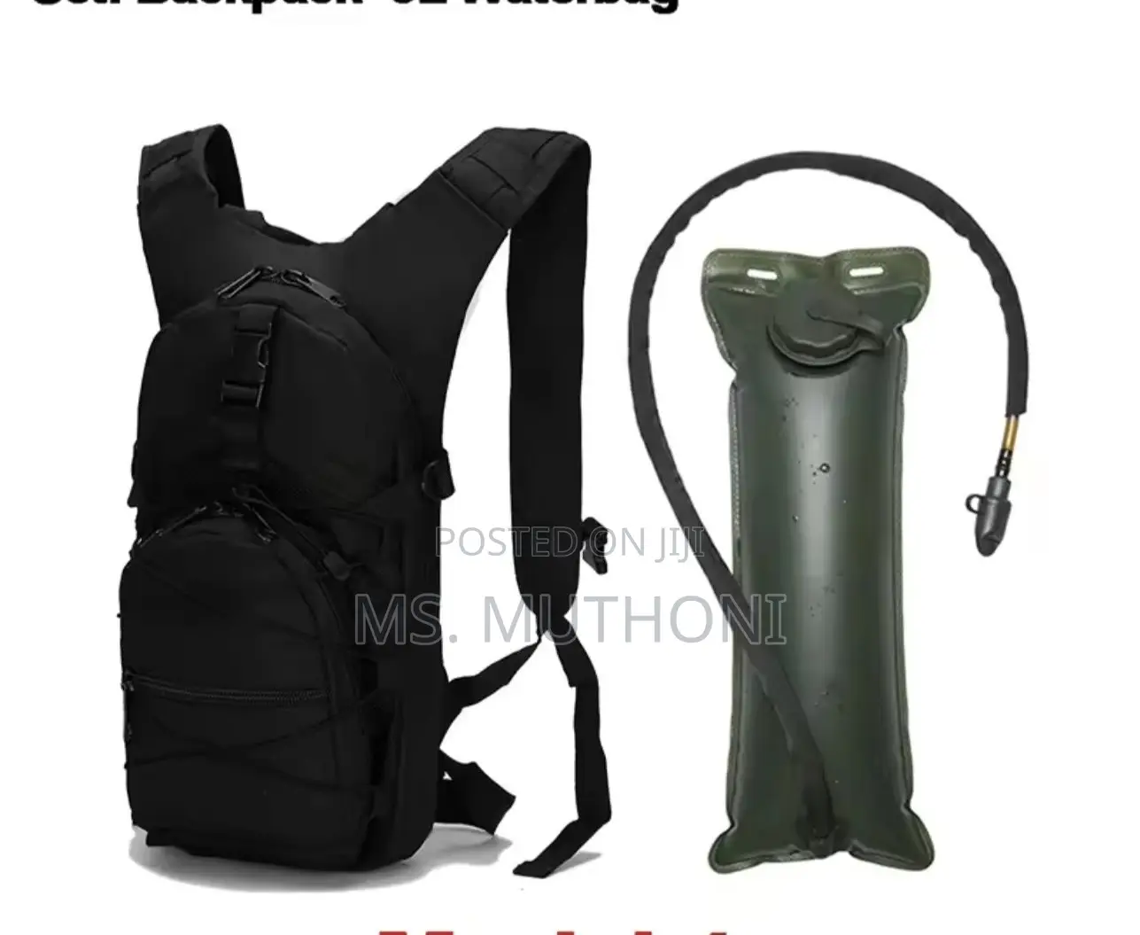 Quality Hydration Backpack PLUS 3litres Insulated Water Bag