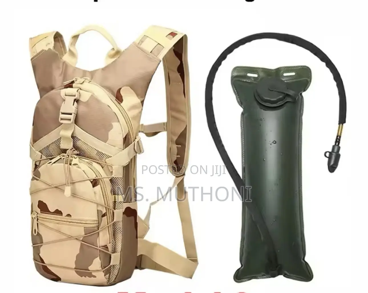 Quality Hydration Backpack PLUS 3litres Insulated Water Bag